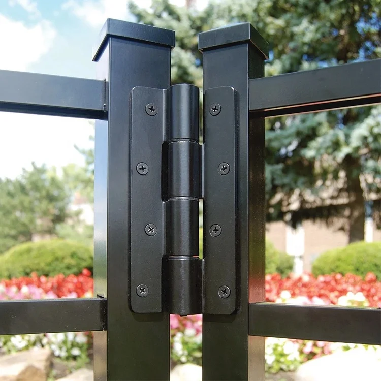 Outdoor Door Smart Adjustable Spring Self Closing Garden Gate Aluminum Hinge For Heavy Doors Folding Gate