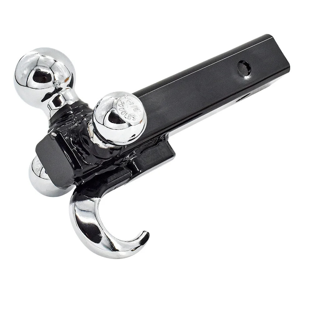 ThinkWell  Forging Hollow Adjustable Heavy Duty Aluminum Trailer Tow Drop Hitch Tri Ball Mount