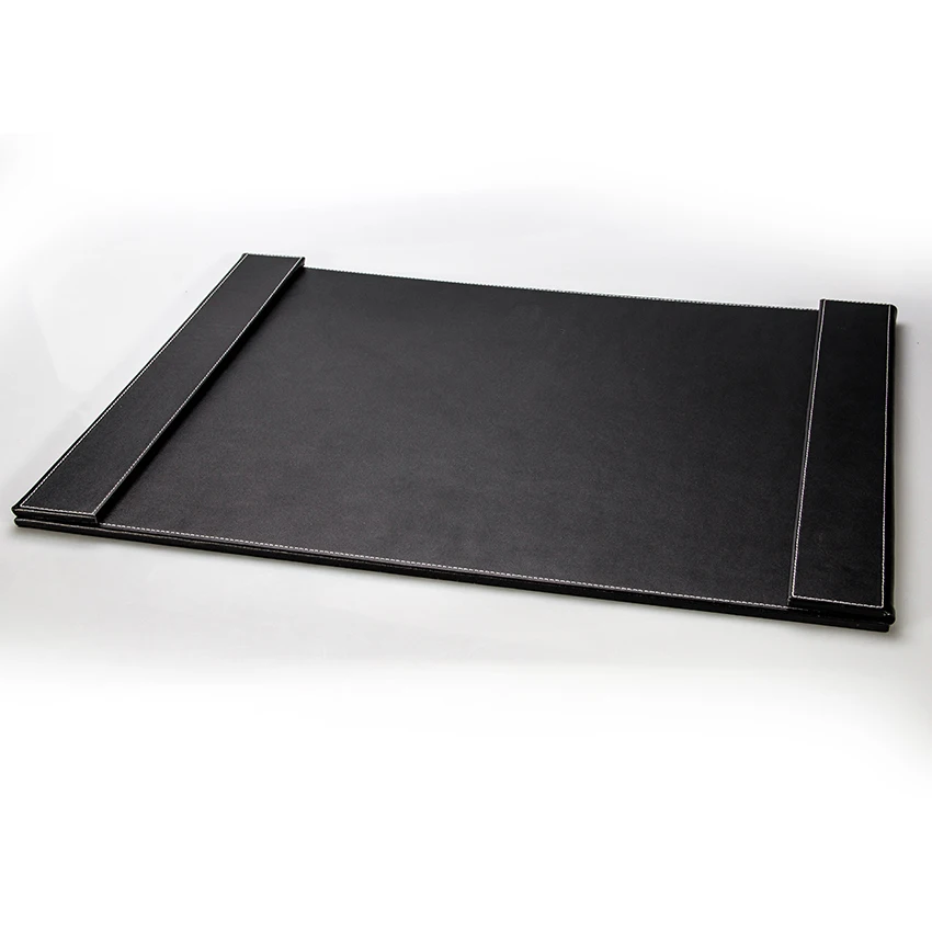 Wholesale Custom Leather Table Mat Black Imitation Desk Large Conference Game Mouse Pad coaster Placemat