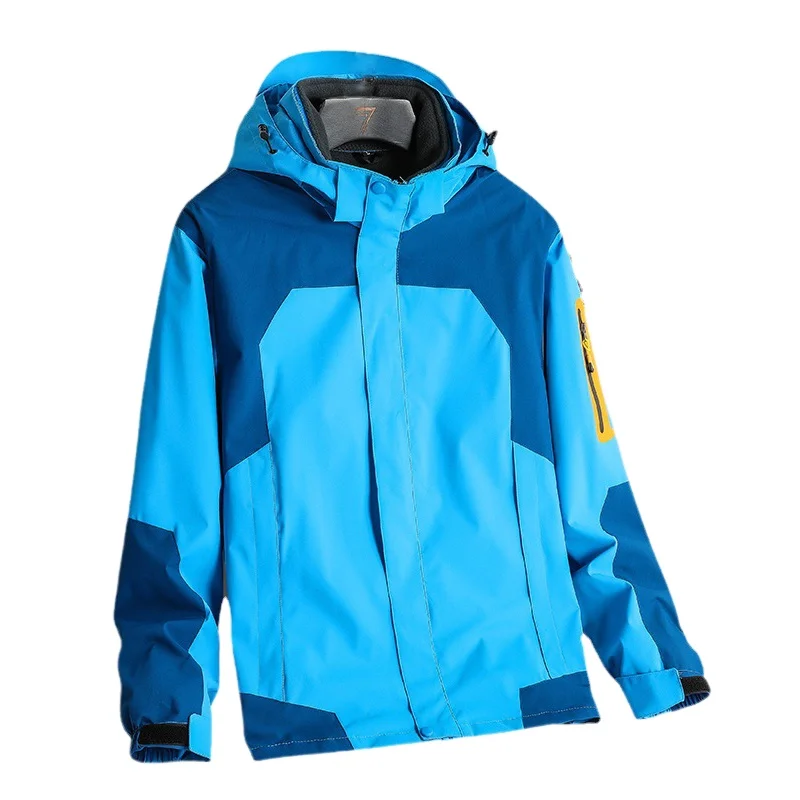 Outdoor 3-in-1 windbreaker jacket unisex two-piece ski suit windproof and waterproof jacket sport jacket men oversize big coat