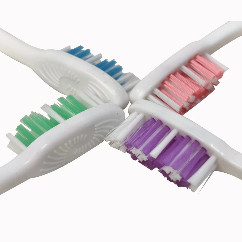 OEM Private Label High Quality Medium Soft Bristle Individual Wrapped Plastic Manual Toothbrush Supplier