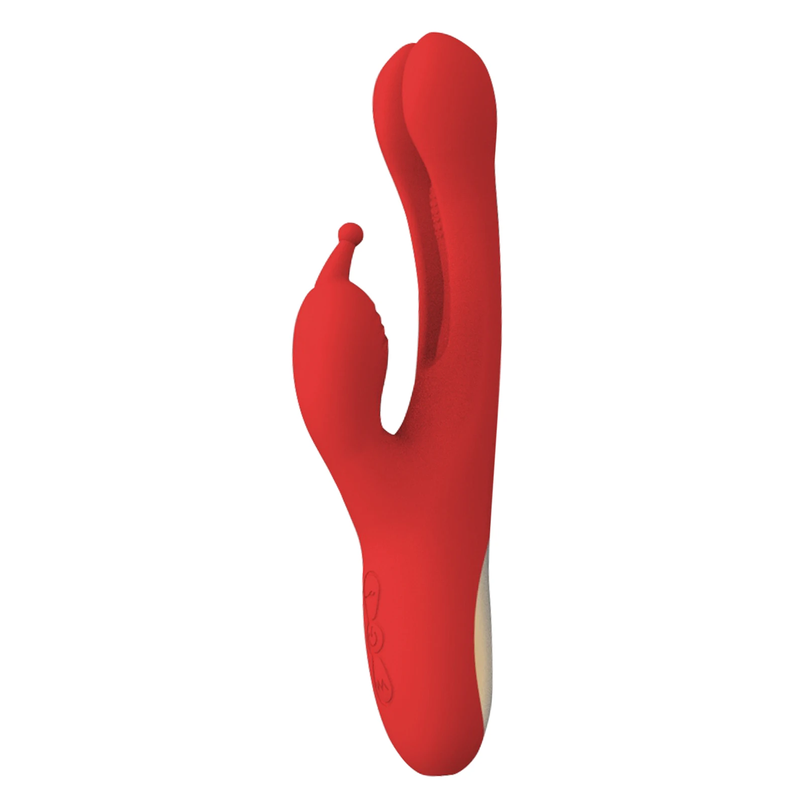 Nezend Manufacture Pleasure Patting Double Head Versatile Female Red Sex Toy Dildo Vibrator for Women Toys