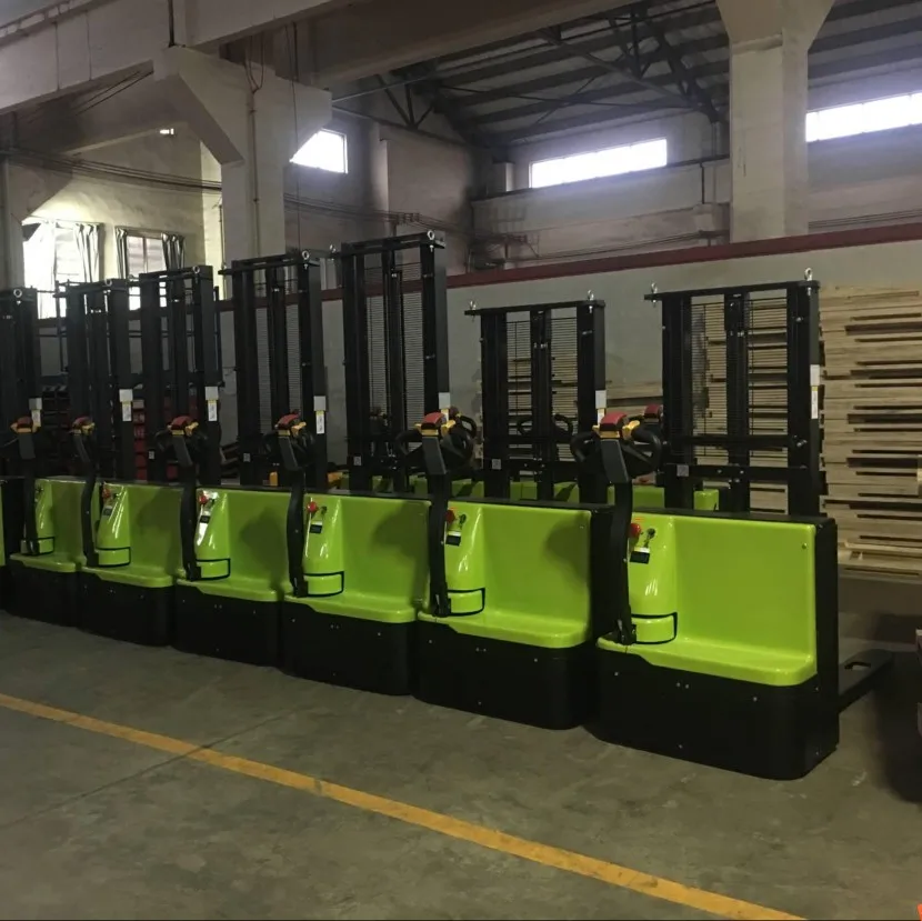 
1500KG Full Electric Stacker Hand Forklift Factory Price Electric Pallet Stacker 