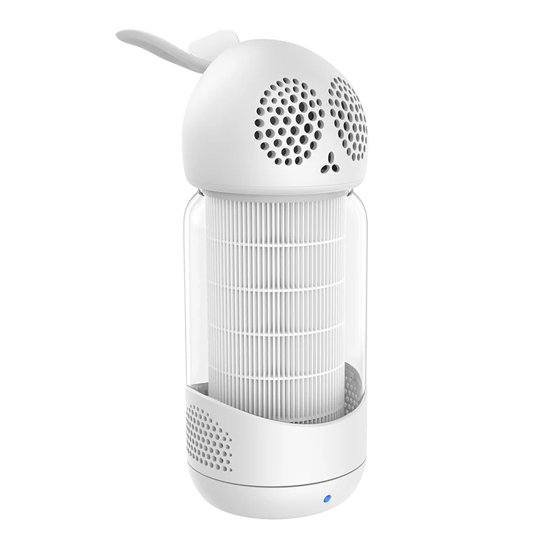 
Unique design portable air freshener remover rabbit h14 hepa negative ion pm2.5 air purifier 