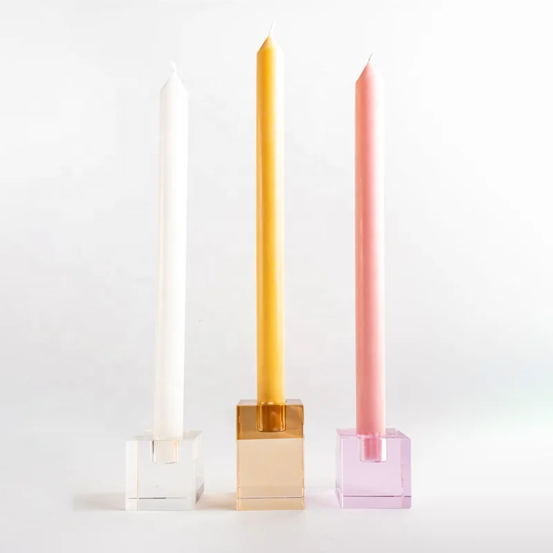 Acrylic Wedding Candlestick Holder Taper Candle Holder Dinner Candle Stick Holders Candlestick Stand for Wedding Party Dinning
