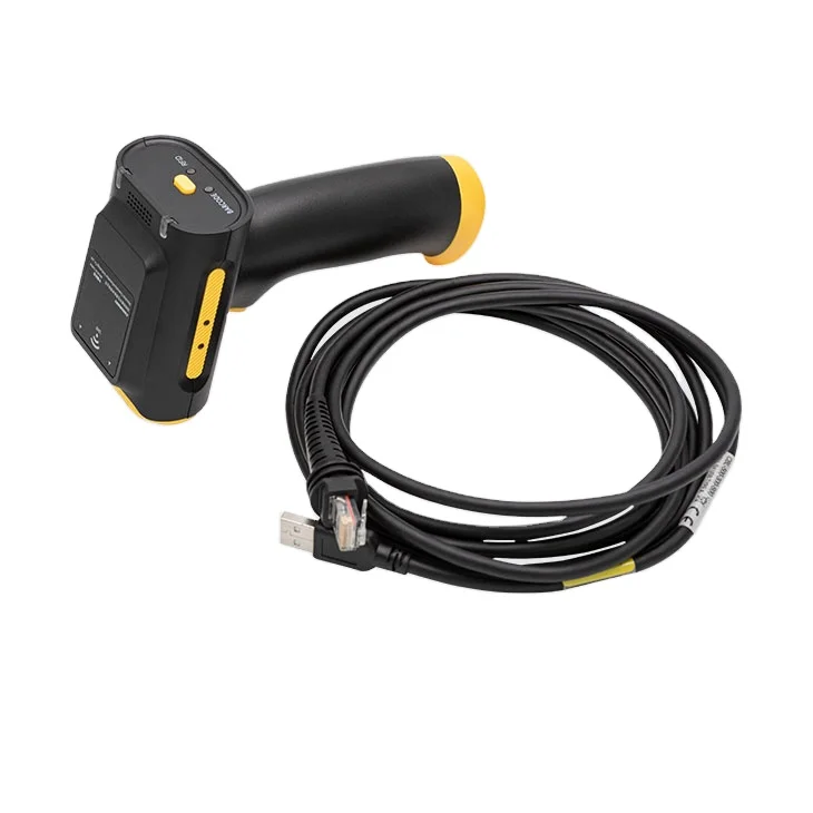 Warehouse Barcode Scanner BT USB 2.4GHz Wireless Barcode Reader 1D/2D Automatic QR Code Scanner For Supermarket