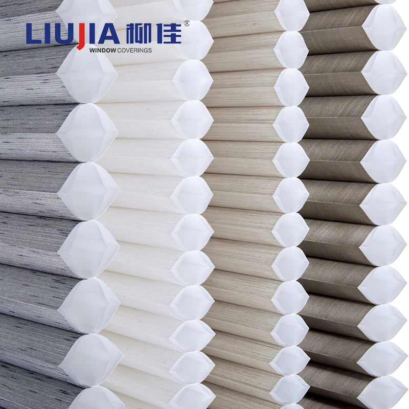 Customized High Quality Soundproof Easy Installation Cordless Blackout Honeycomb Cellular Shades Blinds