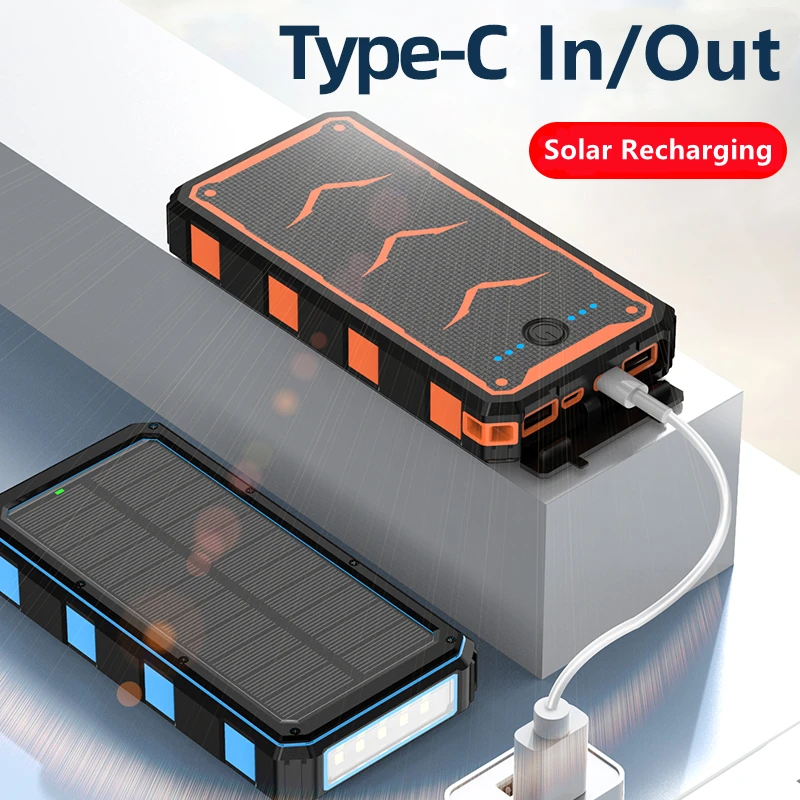 high quality 2020 trending products portable charger wireless solar power bank 20000mah fast charging
