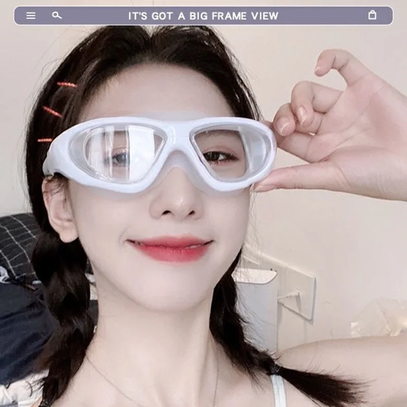 Adult Competition Fashionable Sports Swimming Goggles Myopic lens Anti Fog  Silicone Swim Goggles