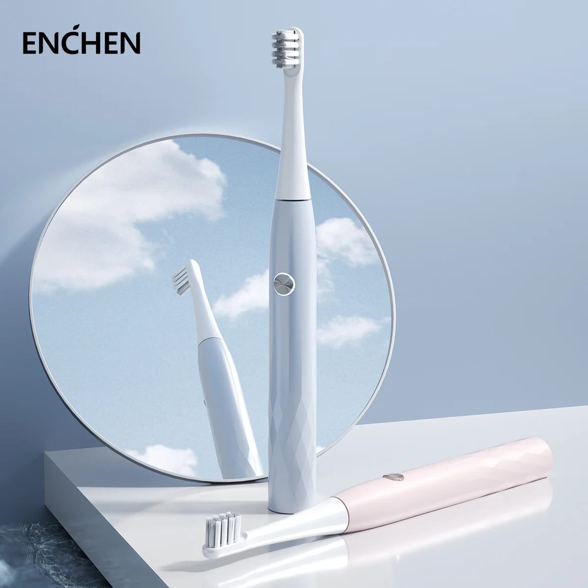 Дешевая перезаряжаемая звуковая электрическая зубная щетка ENCHEN для взрослых Китай