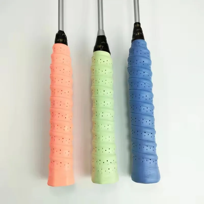 High Quality Anti Slip Perforated Keel Grip Tennis Badminton Overgrips Oem Service Wholesale