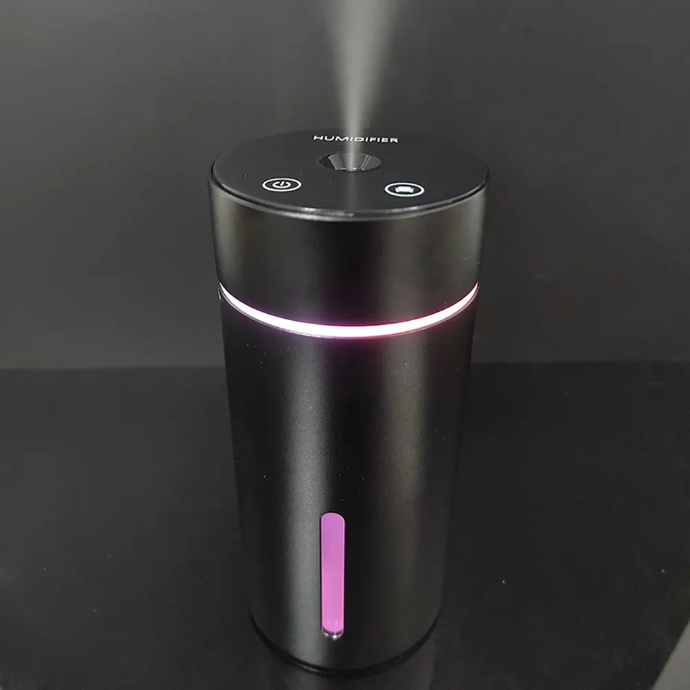 Portable Mini Ultrasonic Car Air Humidifier with Mute Feature Mini Desktop Diffuser for Aromatherapy Essential Oils Home RV Use