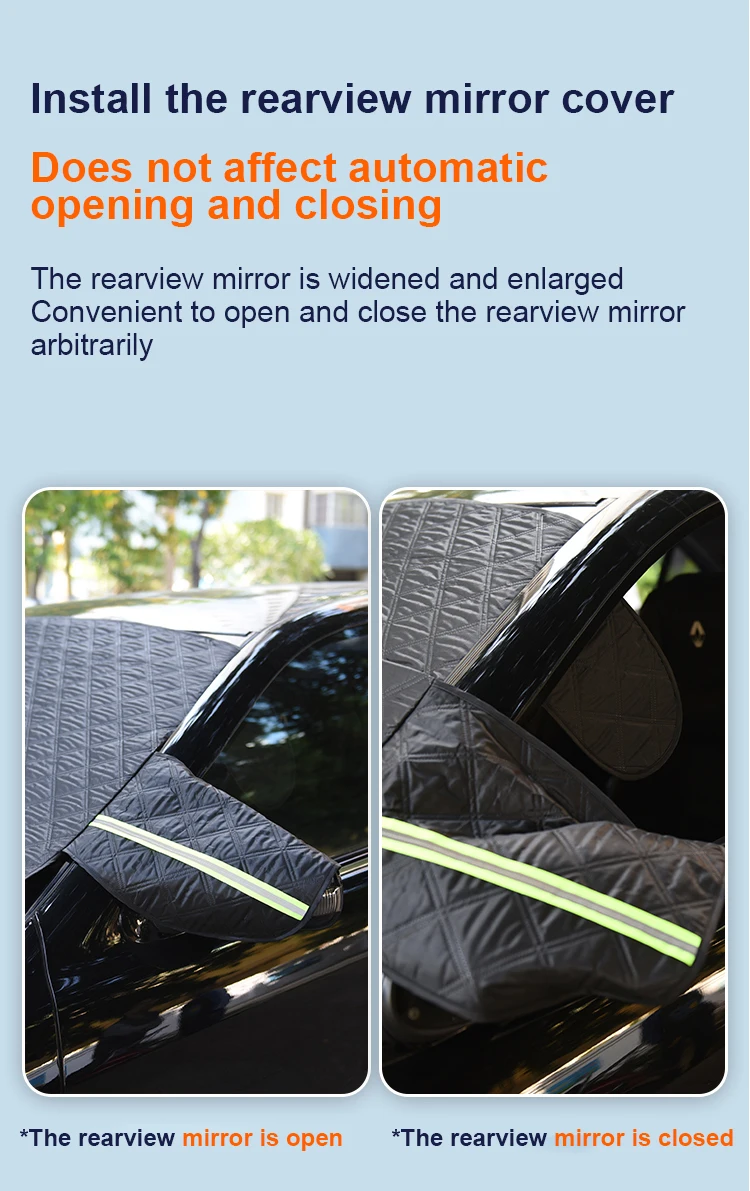 Car Shading Block Snow Block Half Cover Car Clothes Front Gear Glass Sunscreen Heat Shield Plus Thick Snow Block Snow Guard Car