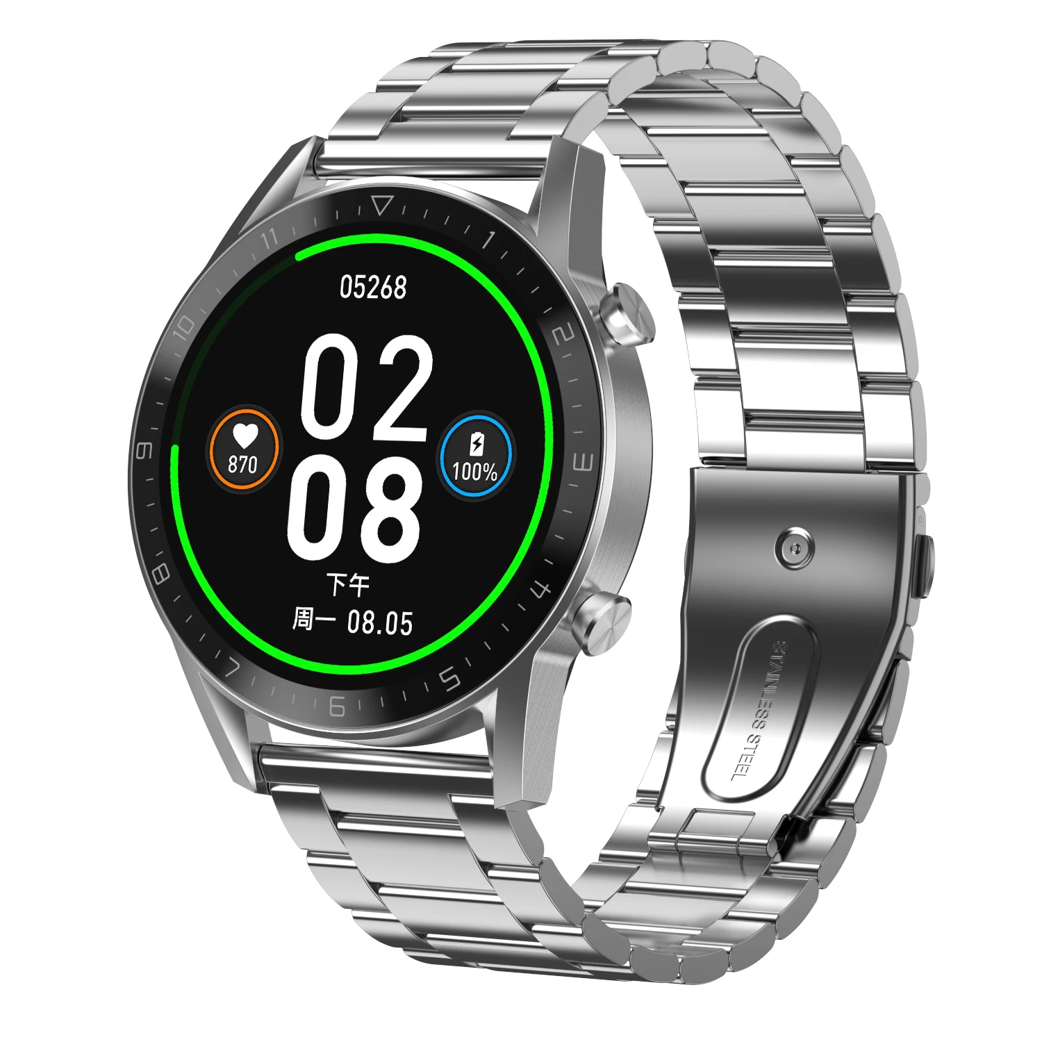Metal straps Business Sport Smart Watch Men style IP68 Waterproof Dial call ECG With DT92 smartwatch