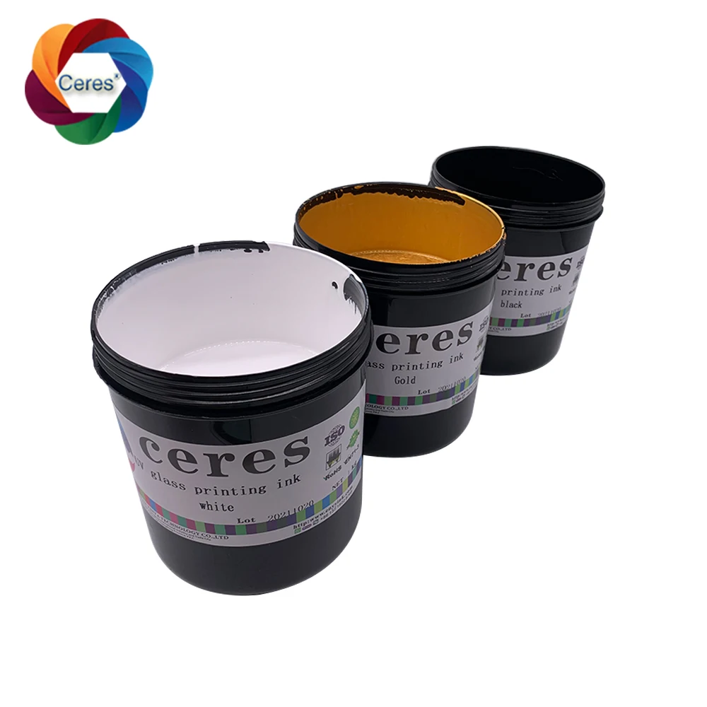 UV dry screen printing glass ink
