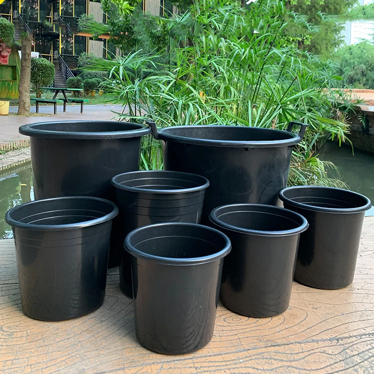 Европейская пластиковая черная Большая Садовая ваза цветок