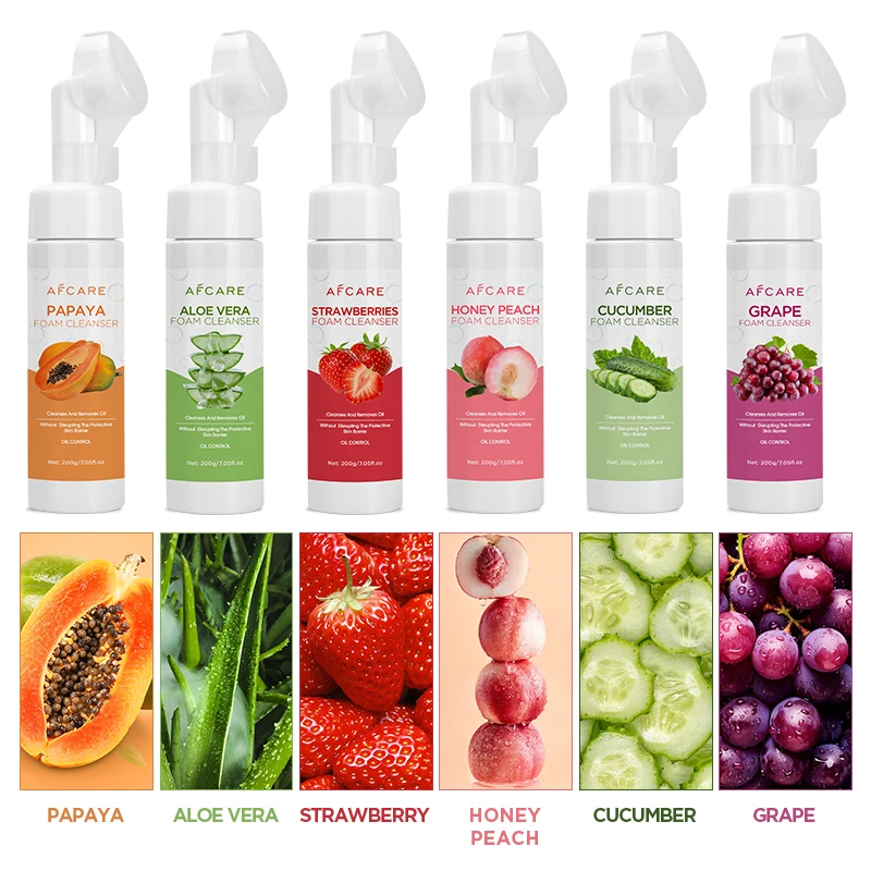 Face Cleanser Made in Korea Silicone-Free Deep cleansing Pore Shrinking and Vitamin C Aloe Vera Face Wash Foam Facial Cleanser