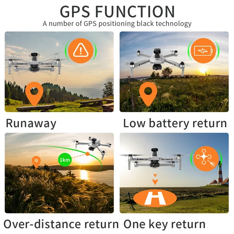 KF102 MAX Drone Camera 8K HD 5G Brushless GPS Folding Drone With Obstacle Avoidance Dual Wifi Professional Drones