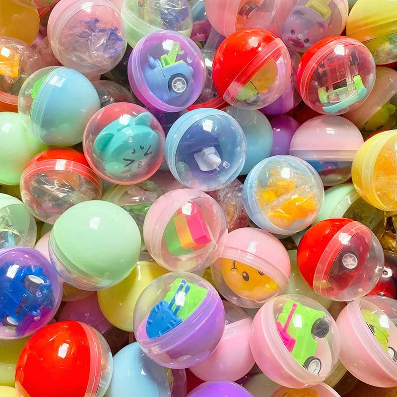 Plastic Surprise Egg Capsule 50mm Vending Capsule Toys For Children
