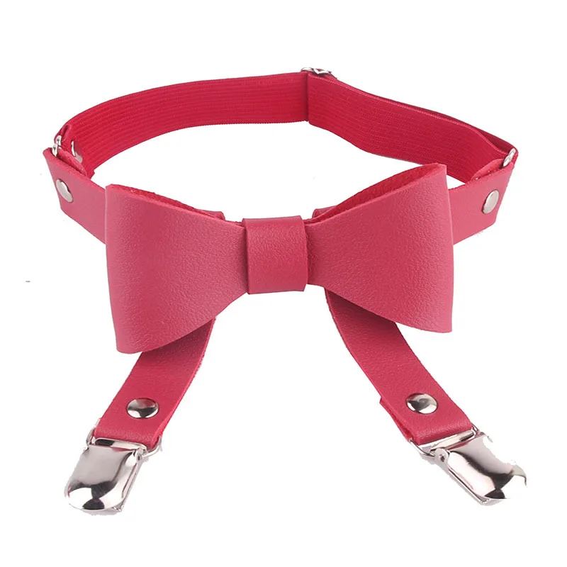 Fashion Punk Harness Belts Gothic Thigh Bondage PU Leather Sexy Chastity Belt Pink Garters Belts