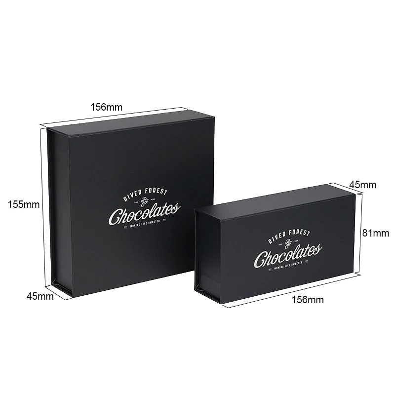Chocolate wedding favors luxury boxes customized logo sweet candy dividers gift packaging magnetic box cushion