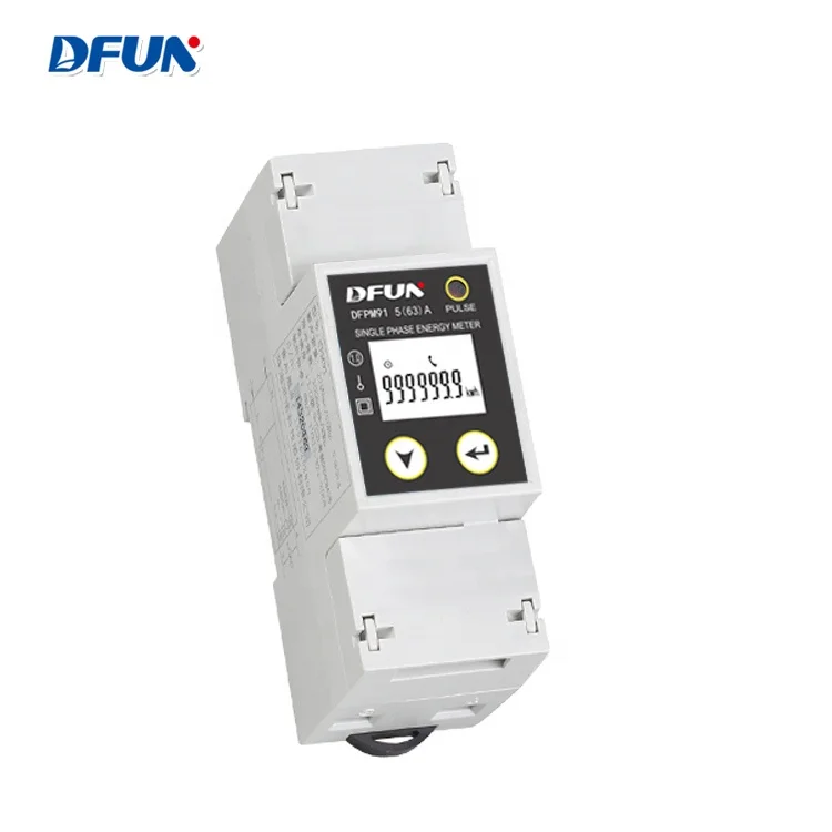  DFUN DFPM91 мини-метр с RS485 однофазный цифровой измеритель энергии для солнечного