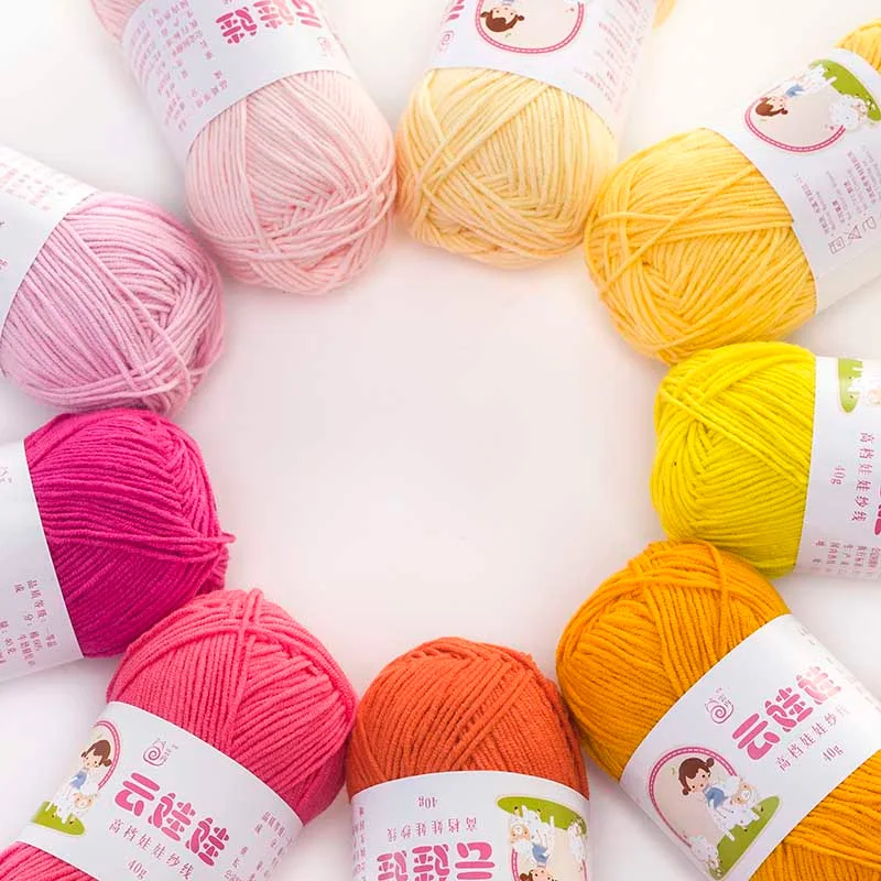  Yarncrafts кольцевая пряжа 4 слоя ручной вязки хлопок акрил смешанная необычная для