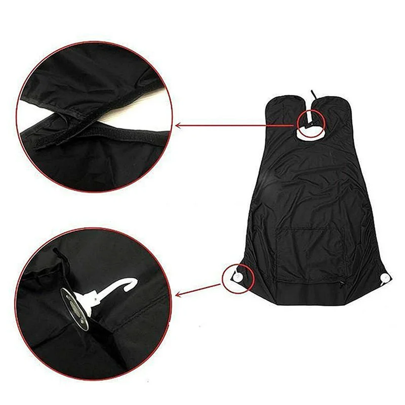 cheap bulk Transparent Suction Cup Creative Male Shave front bathroom sink Beard Catcher Care Clean Hair Holder plastic  Apron