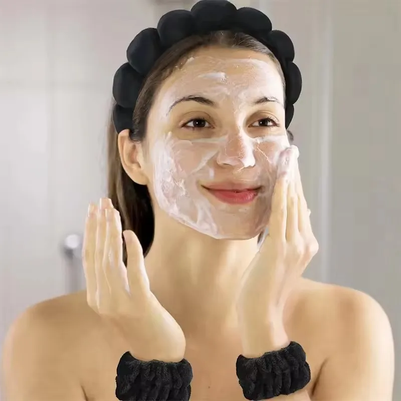 IFOND High Quality 25 Colors Twist Cute Clouds Cloth Spa Makeup Wrist Hair Bands Sets Headband For Women Girls