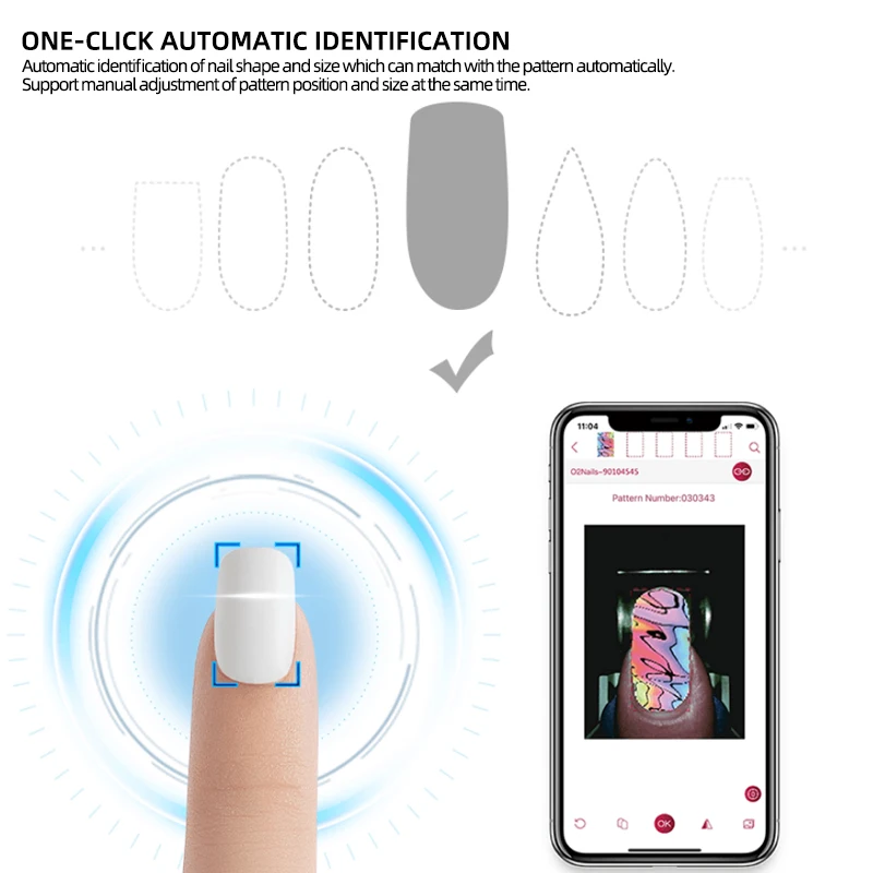 Popular auto digital women electric nail art printer machine transmission picture device wholesale