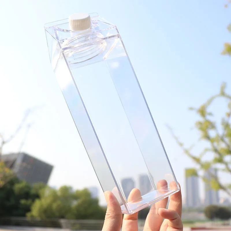 
Wholesale Custom 1 Liter Plastic Fancy Drinking Milk Carton Water Bottle Plastic Mineral Water Bottle 