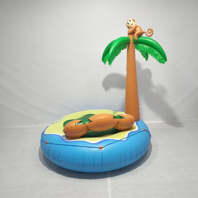 Custom inflatable palm tree island pool float-158*165CM