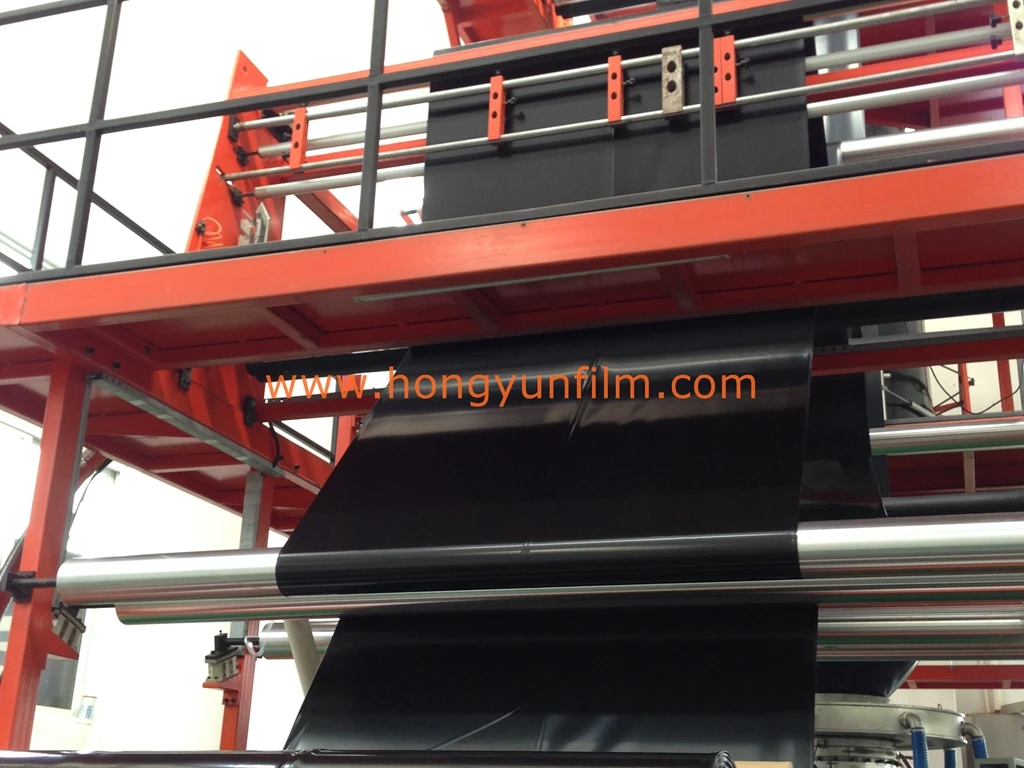 4m x 50m 200um black polyethylene builders film for construction