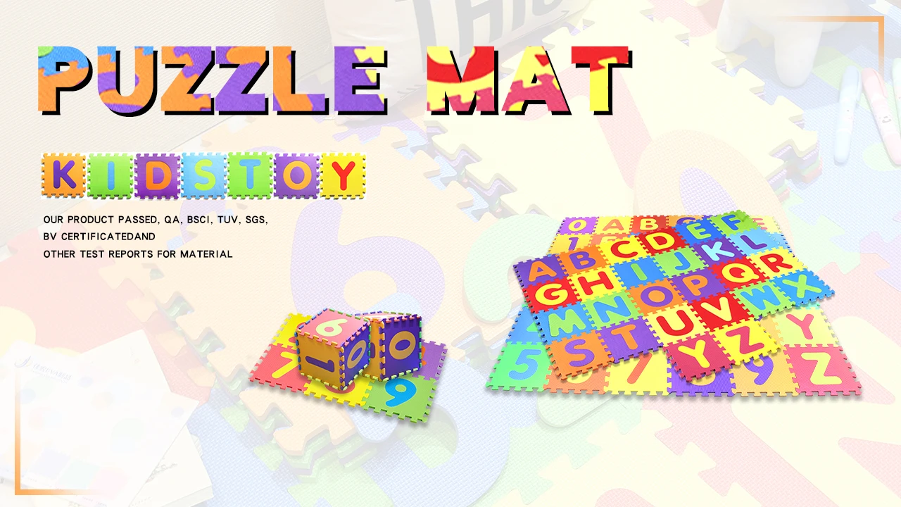 Early Childhood Education Toys Kid Educational Building Blocks Set Multicolor Gift DIY Baby Jigsaw puzzle mats