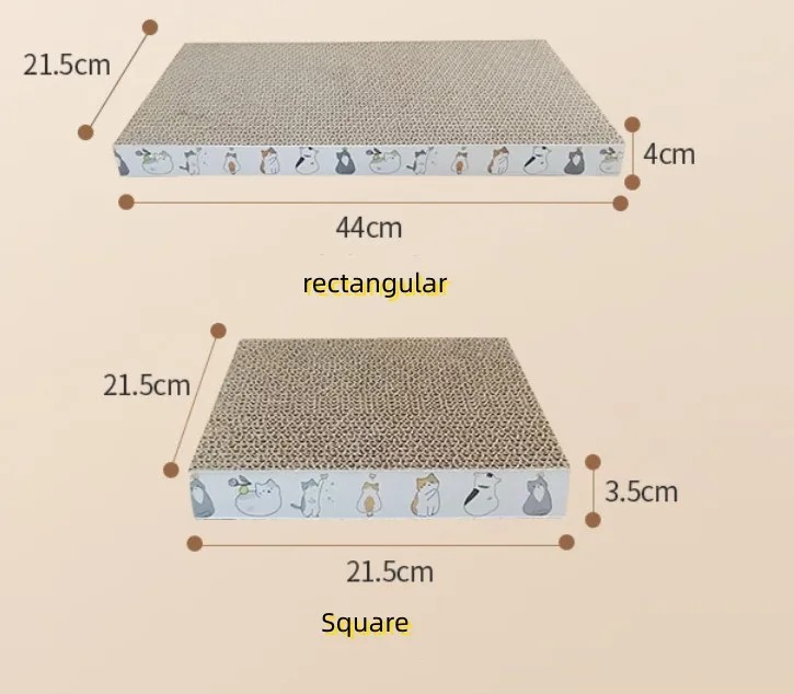 Wholesale Cat Scraper Wearable Toy Cat Scratcher Cardboard Katten Board Scratching toy Claw Grinder corrugated cat scratch board