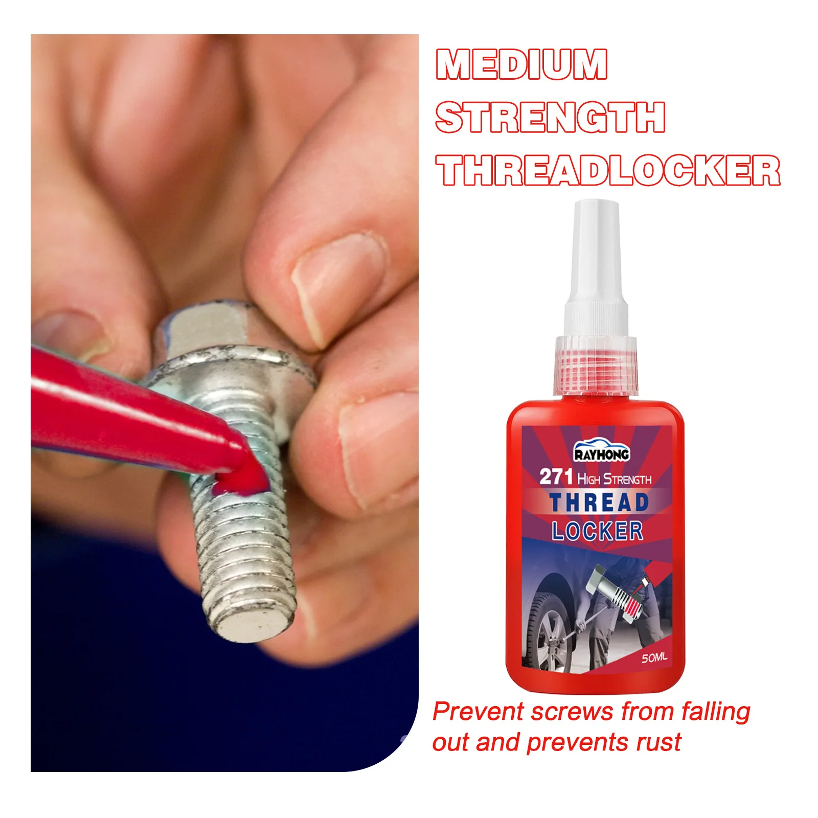 Rayhong High Strength Thread Locker Fast Locking Anaerobic Glue Gel in Wholesale High Performance Anaerobic Sealant