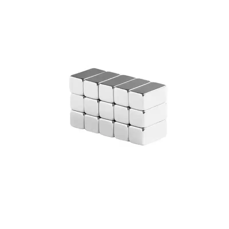 High performance mechanical Nd-Fe-B permanent magnet block with holes for motor