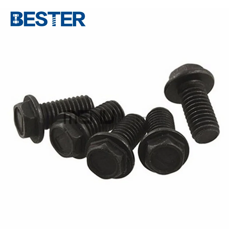 FOB Shanghai high tensile Grade 4.8/8.8/10.9 DIN Standard M13 M19 Hex Head Flange Bolts and Nuts