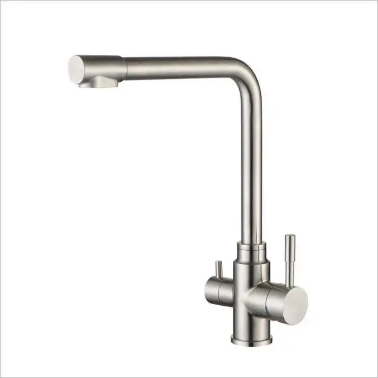Faucet Good Selling Chrome 3 Way Hot Cold Water and Filter Water for Kitchen Sink 3 Way Mixer Tap