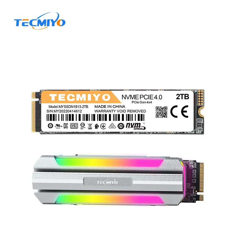 Hot Sale Tecmiyo M.2 Ssd Nvme 250gb 500gb 1tb 2tb Solid State Hard Drive For Laptop