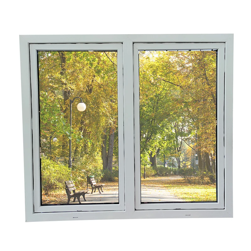 Cheap price australia standard white frame high tempered double glass upvc casement window