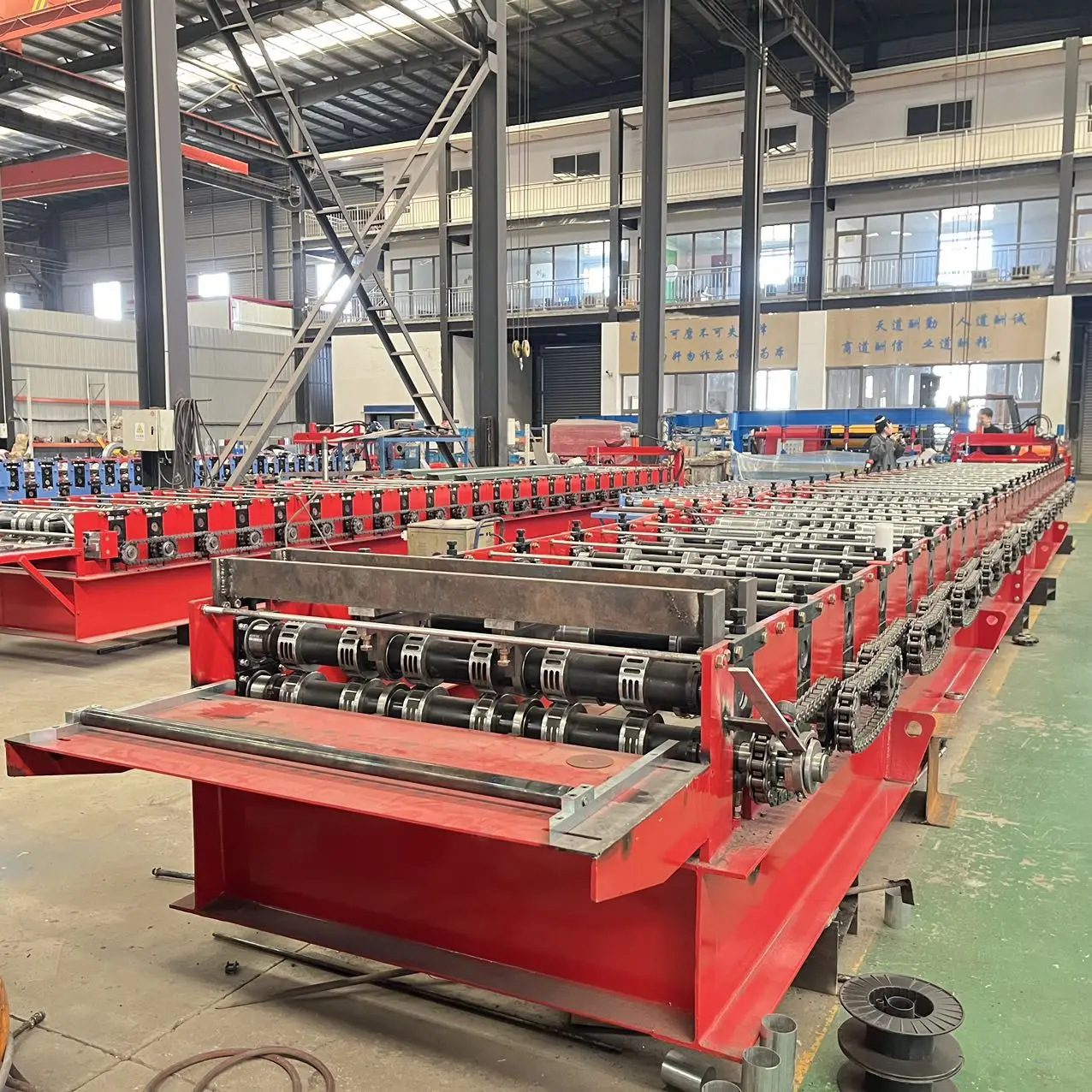 High speed floor decking roll forming machine