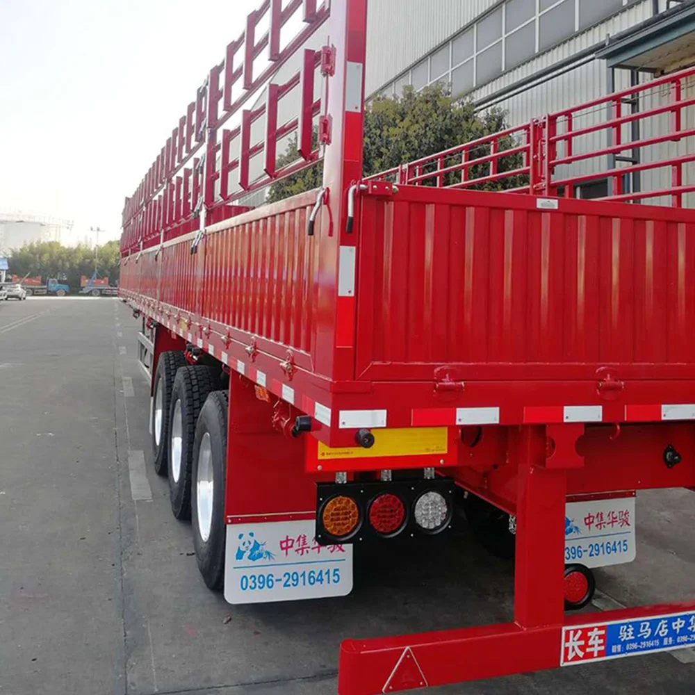 Забор для перевозки животных CIMC HUAJUN грузовой полуприцеп с высокой боковой