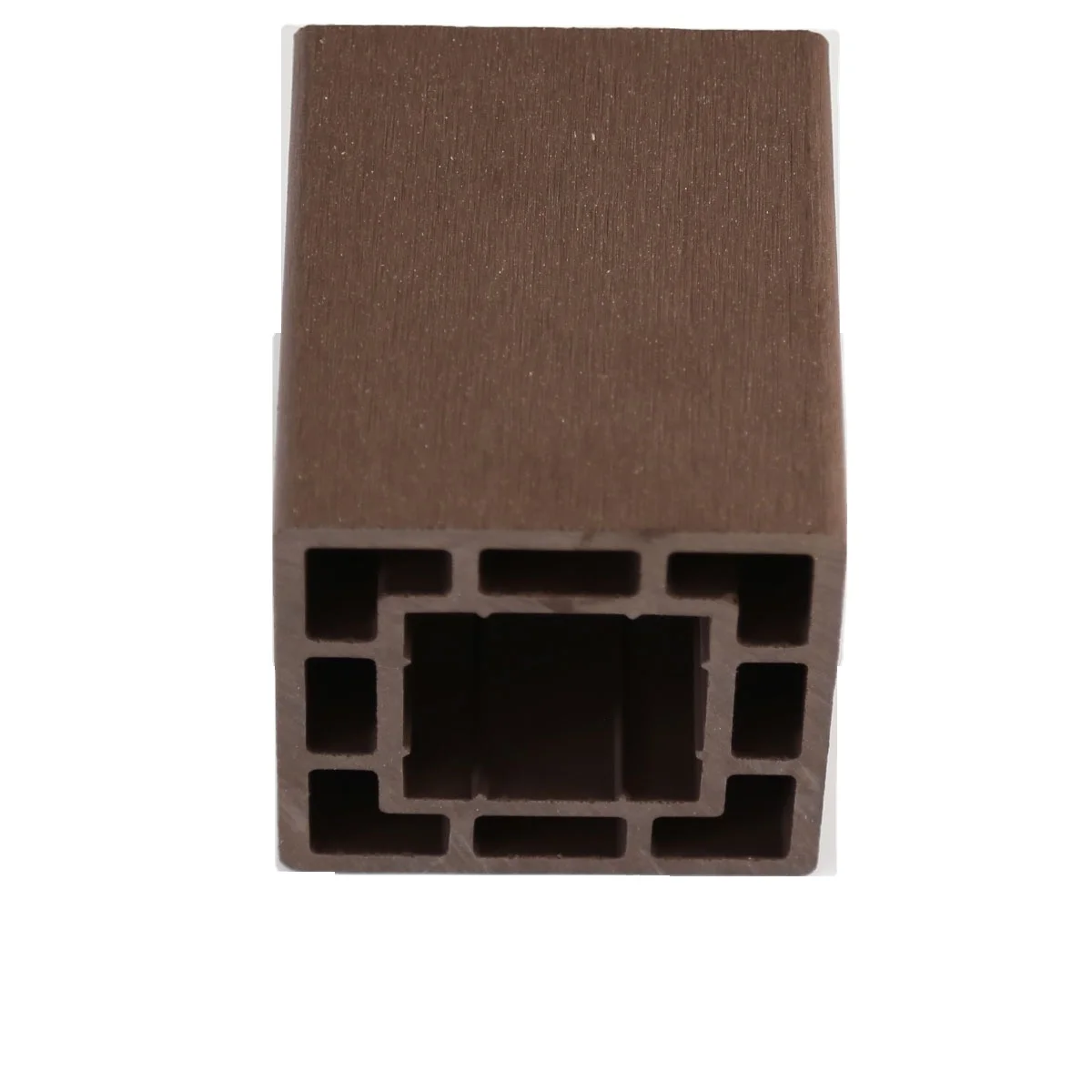 WPC hollow post wood plastic composite fence pole AL-K100-100A wpc pergola post