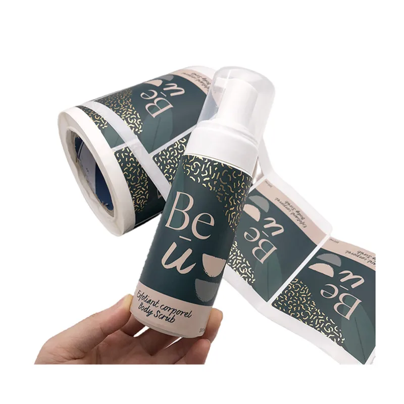 High Quality Custom Wholesale waterproof clear white label cosmetic for cosmetic bottle