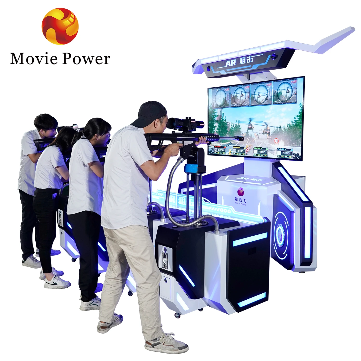 Earn Money Vr Shooting Arcade Game Multiple 4 Players Ar Sniper Virtual Hunting Shooting Simulator Equipment