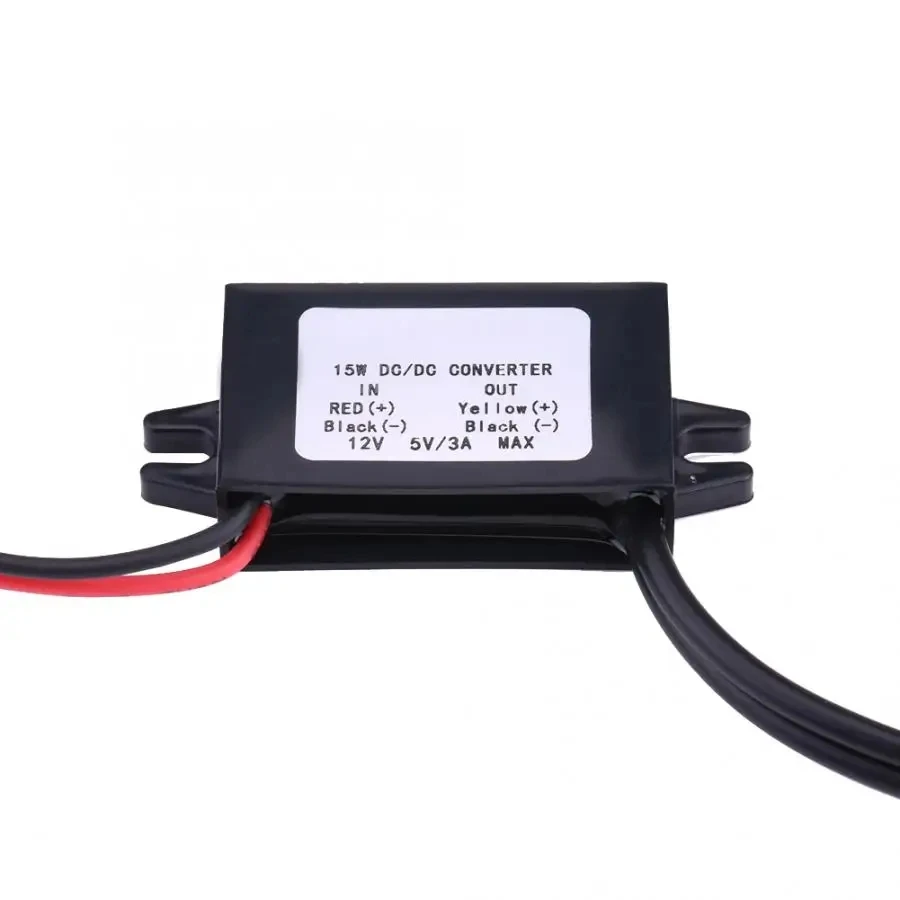 3A DC 12V to DC 5V Dual USB Adapter Converter Module for Car Motorcycle Phone Charge