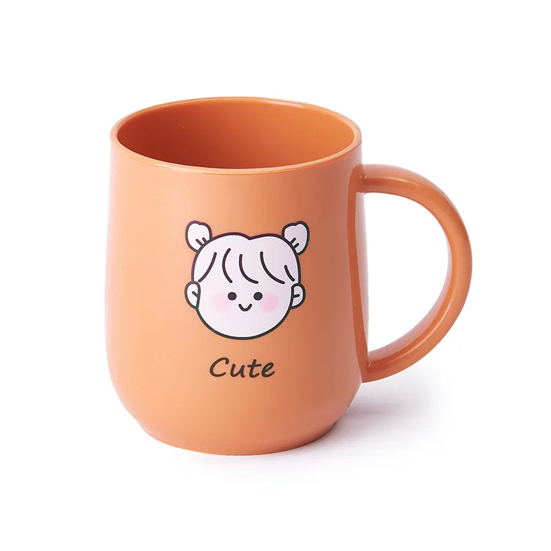 Plastic Thickened Round Toothbrush Holder  PP Mouth Washing Cup Bathroom Set