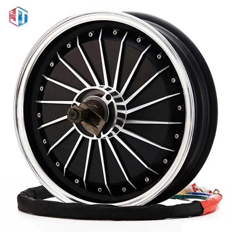 YM MOTOR 13 Inch 72V High Speed Bldc Motor Electric Wheels Hub Motor 5KW Motorcycle