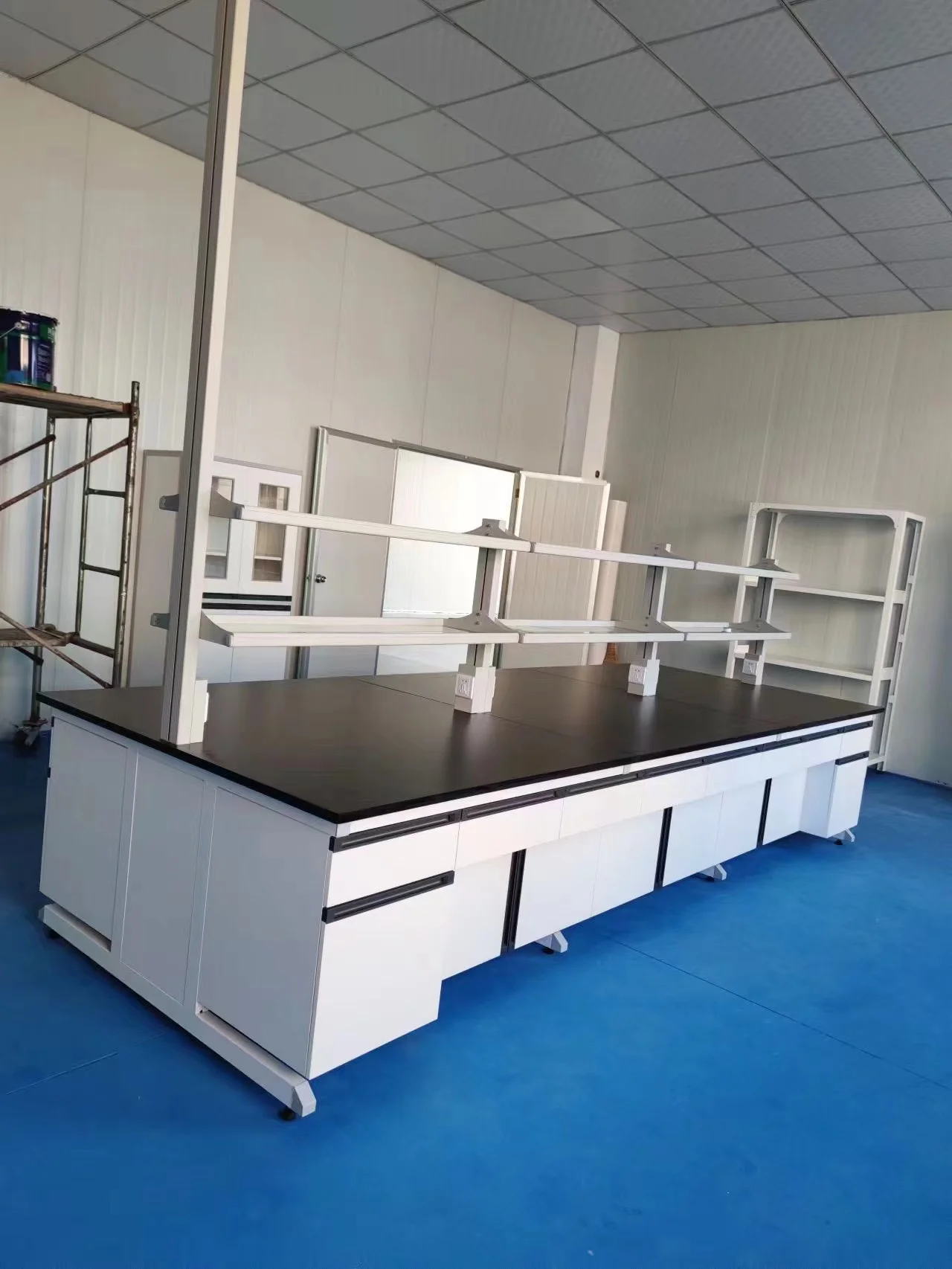 All Steel Chemistry Laboratory Equipment Physics Laboratory Furniture Laboratory Island Table Central Table